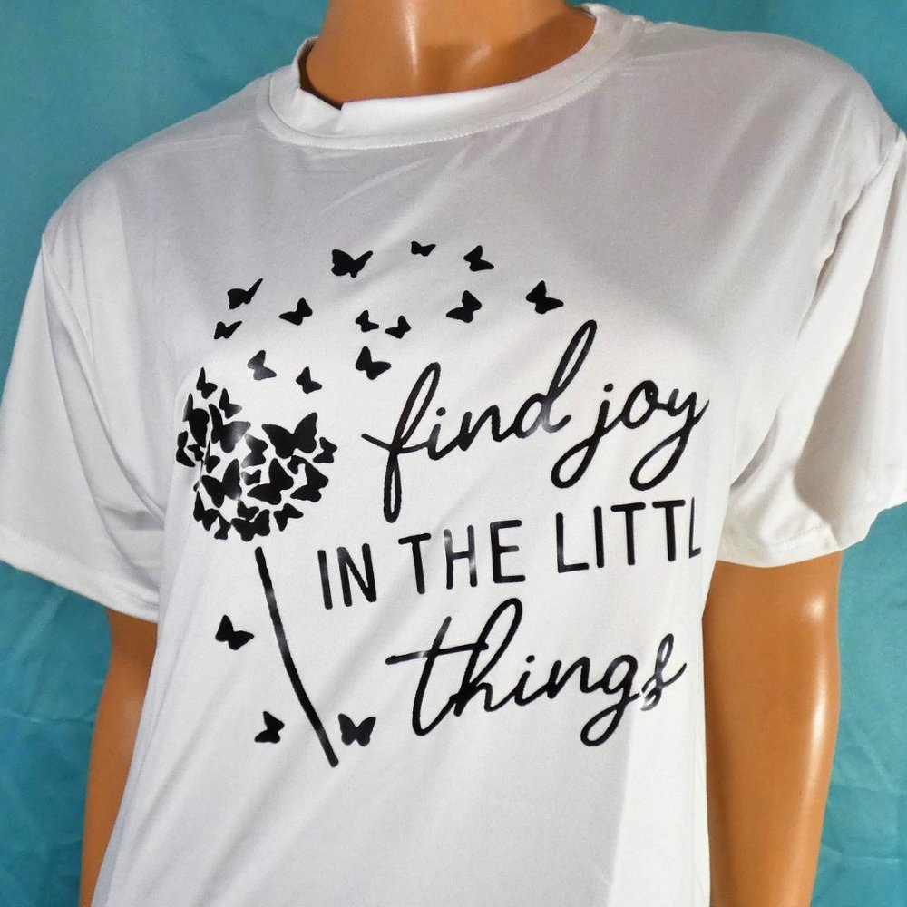 Find Joy in the Little Things - on ivory white t-shirt BUNDLE AND SAVE!
